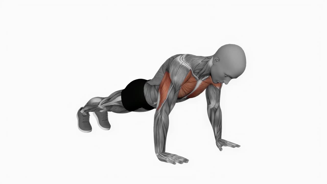 Explosiva armhävningar - startposition