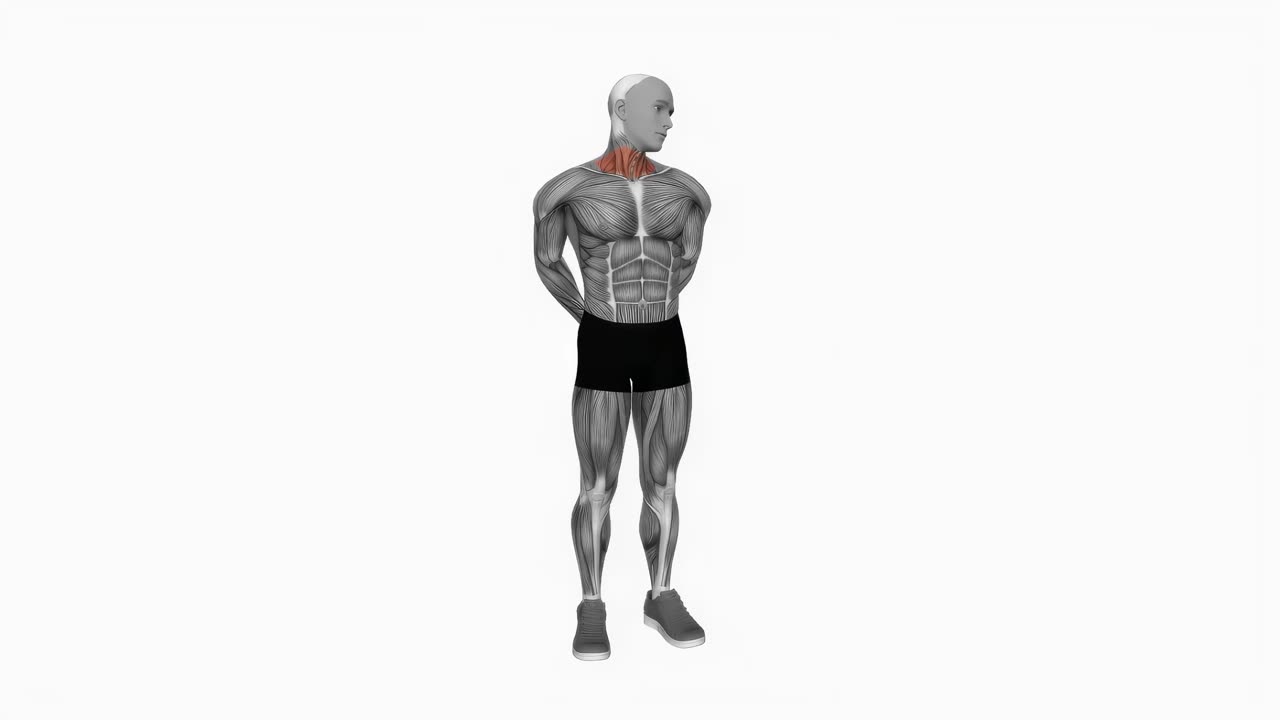 Halsträckning med rotation och sänkning - startposition