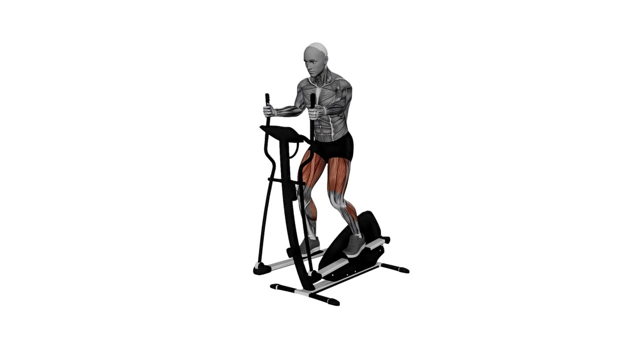 Crosstrainer hög hastighet - slutposition