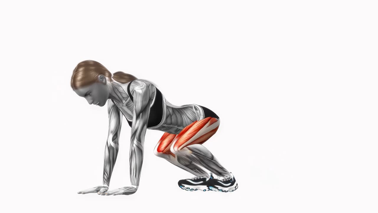 Halva burpees - slutposition
