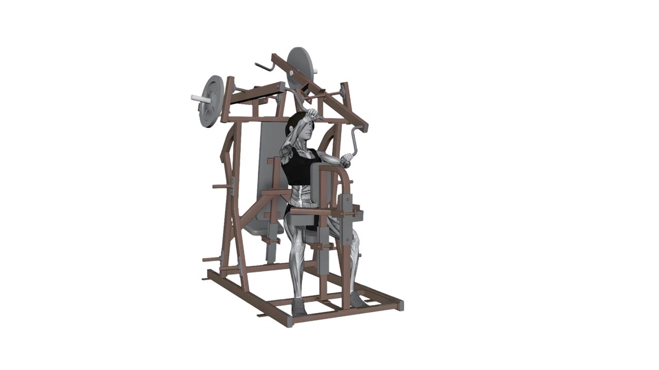 Alternerade Hammer Strength high row - slutposition