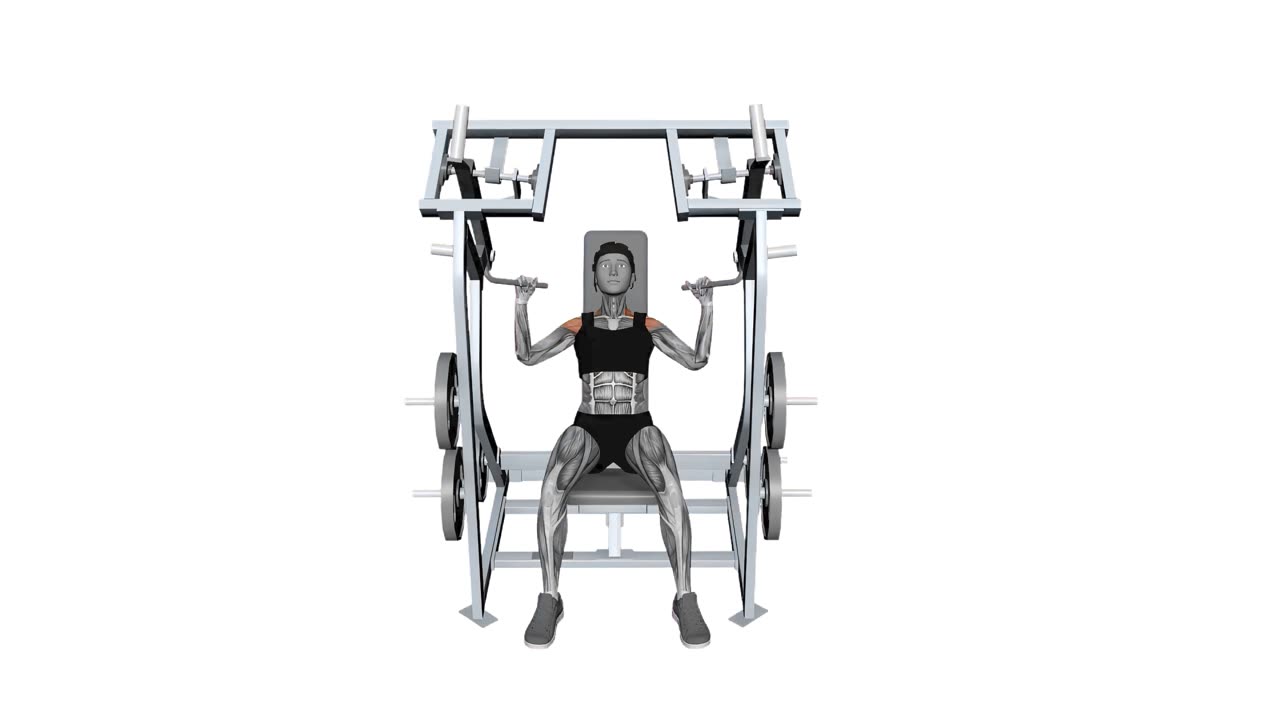 Bilateral axelpress i maskin - startposition