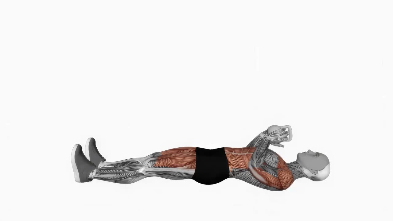 Kettlebell sit-up press - startposition