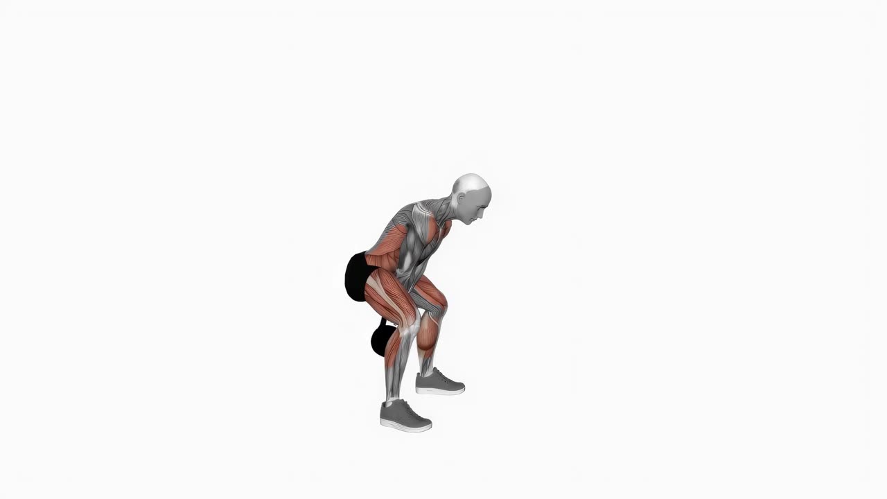 Kettlebell swing (version 2) - startposition