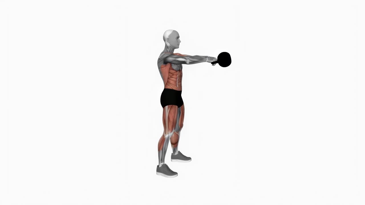 Kettlebell swing - slutposition