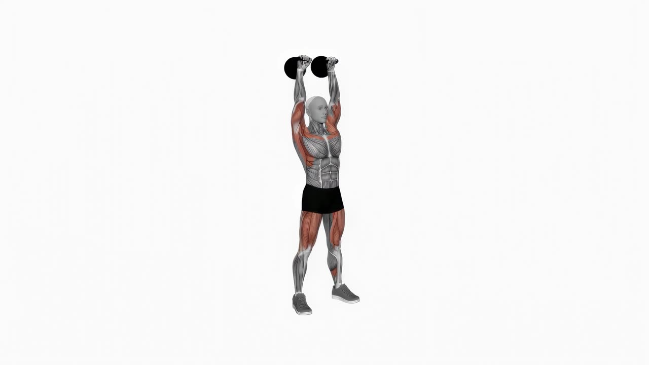 Kettlebell thruster - slutposition