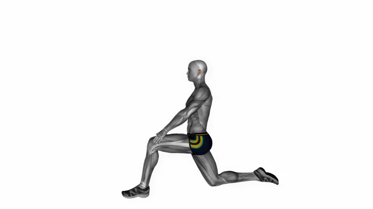 Knästående höftböjarsträck - startposition