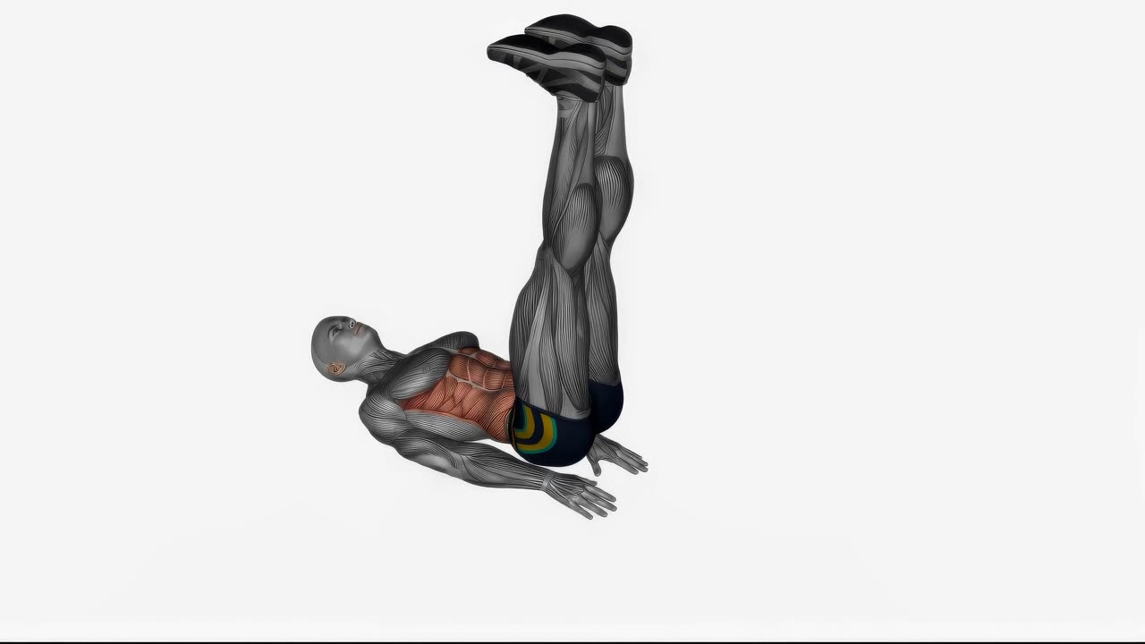 Liggande benlyft - slutposition