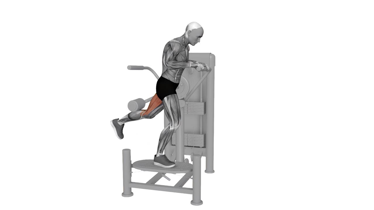 Höftextension i multi hip-maskin - startposition