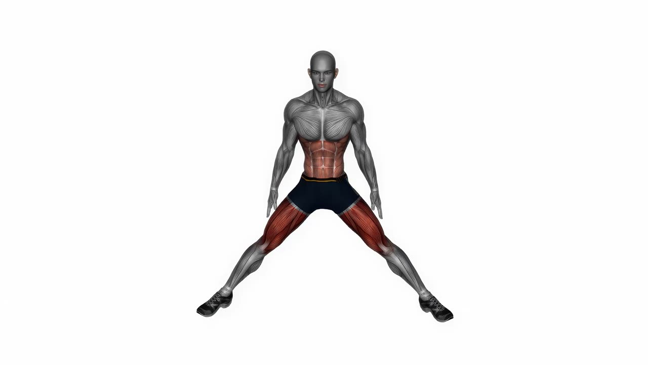 Pliometrisk sidoutfall med stretch - startposition