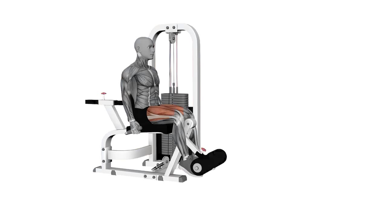 Sittande enbens benspark - startposition
