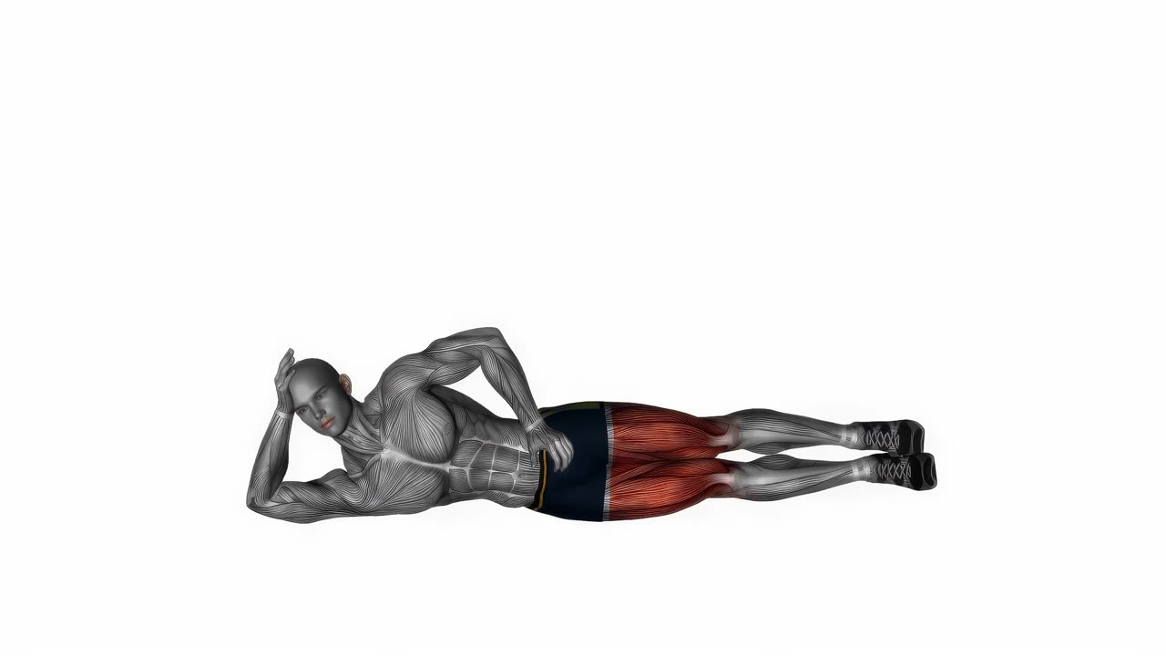 Sidoliggande benlyft vänster - startposition