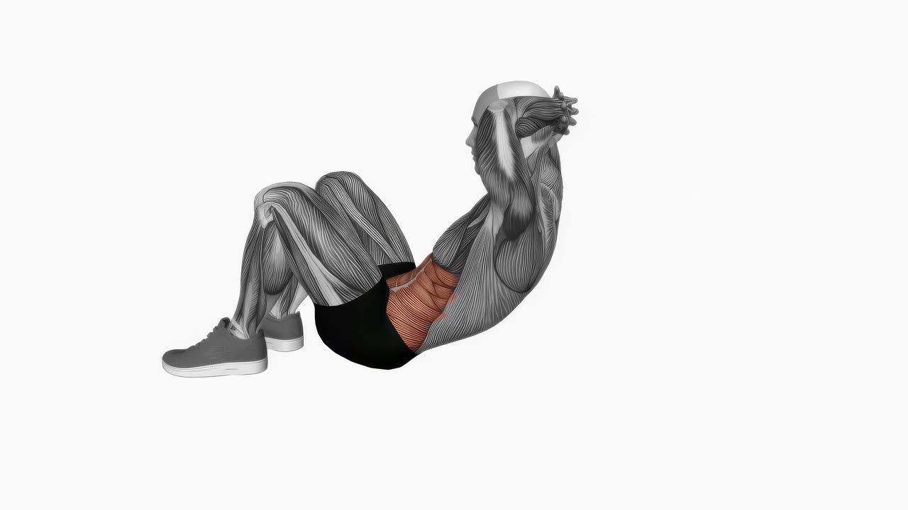 Sit-up - slutposition