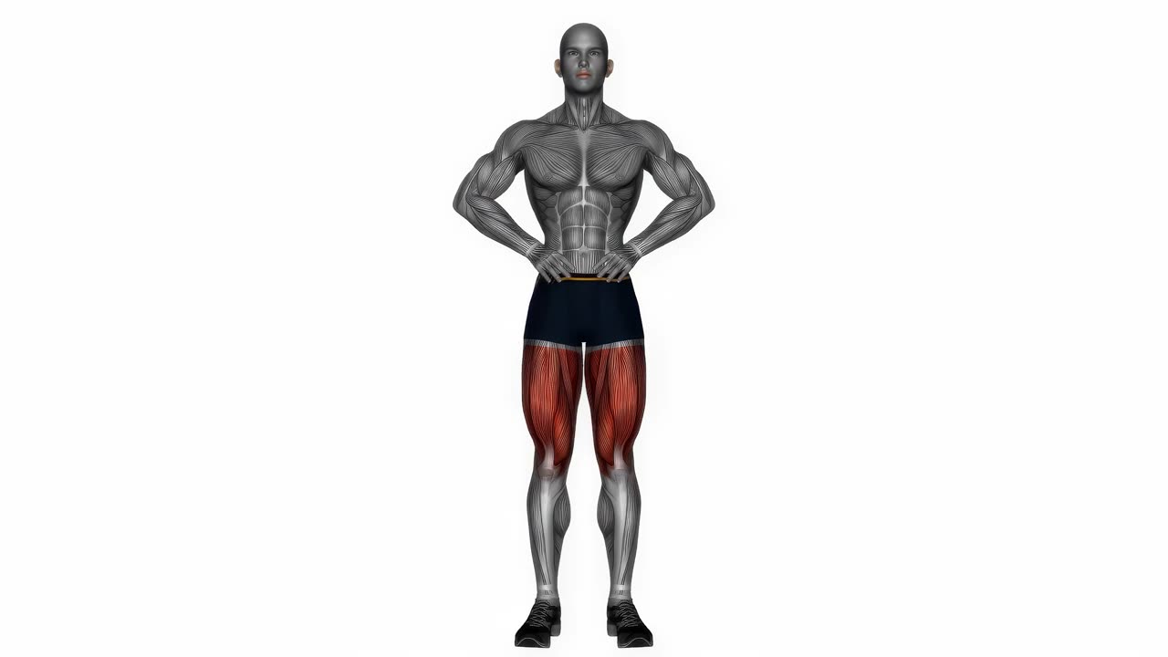 Stående benlyft åt sidan - startposition