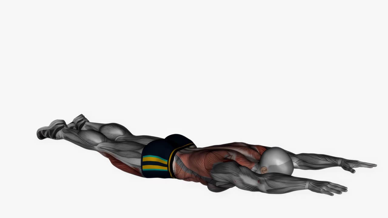 Supermanlyft med håll - startposition