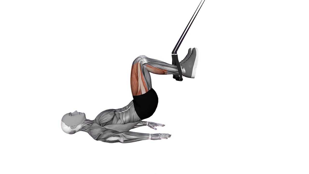 Lårcurl med TRX - slutposition