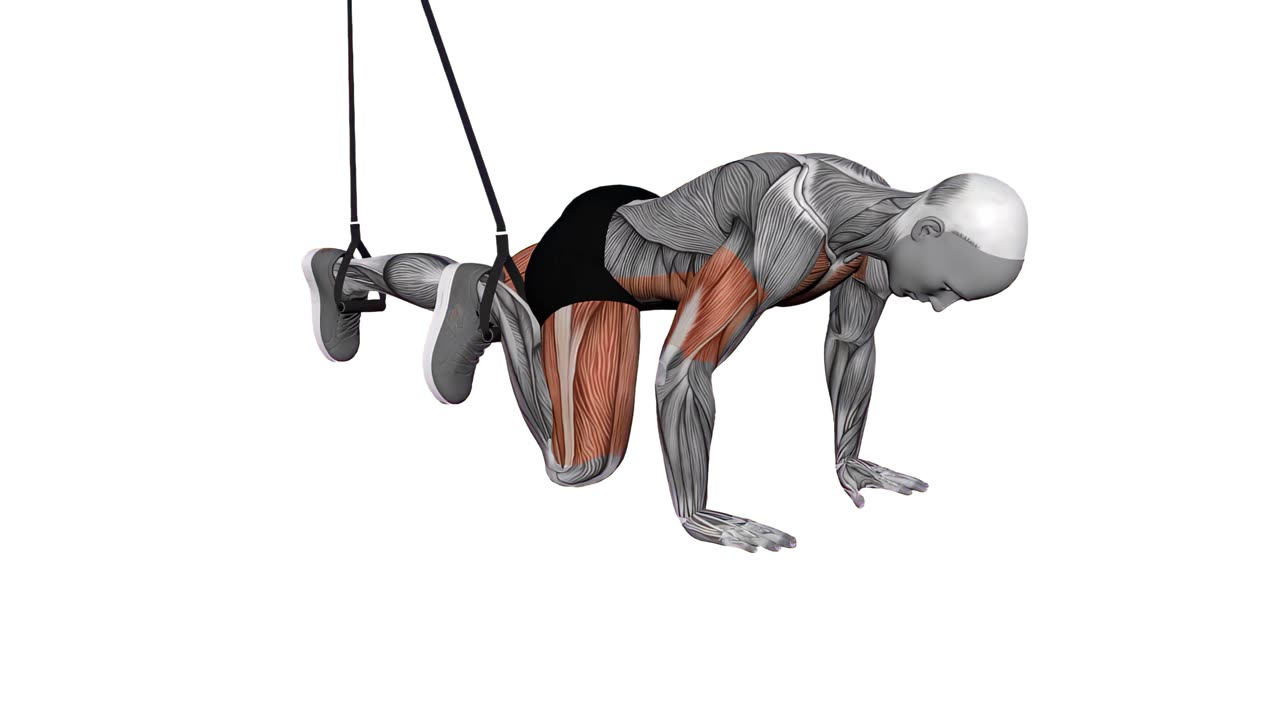 Bergsklättrare med TRX - slutposition