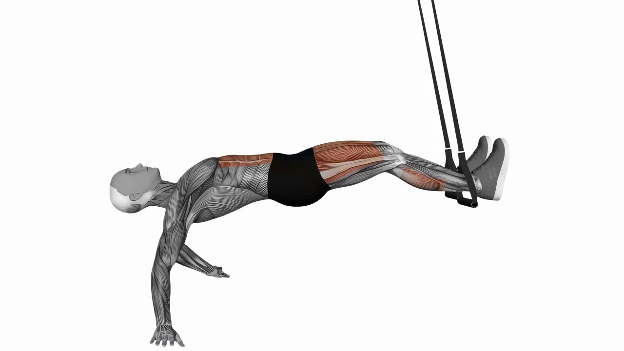 Pull through med suspension trainer - startposition