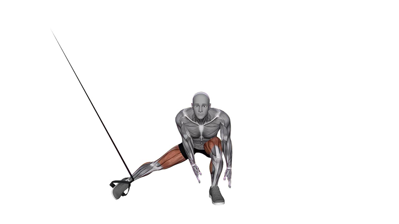 Sidoknäböj med TRX - slutposition