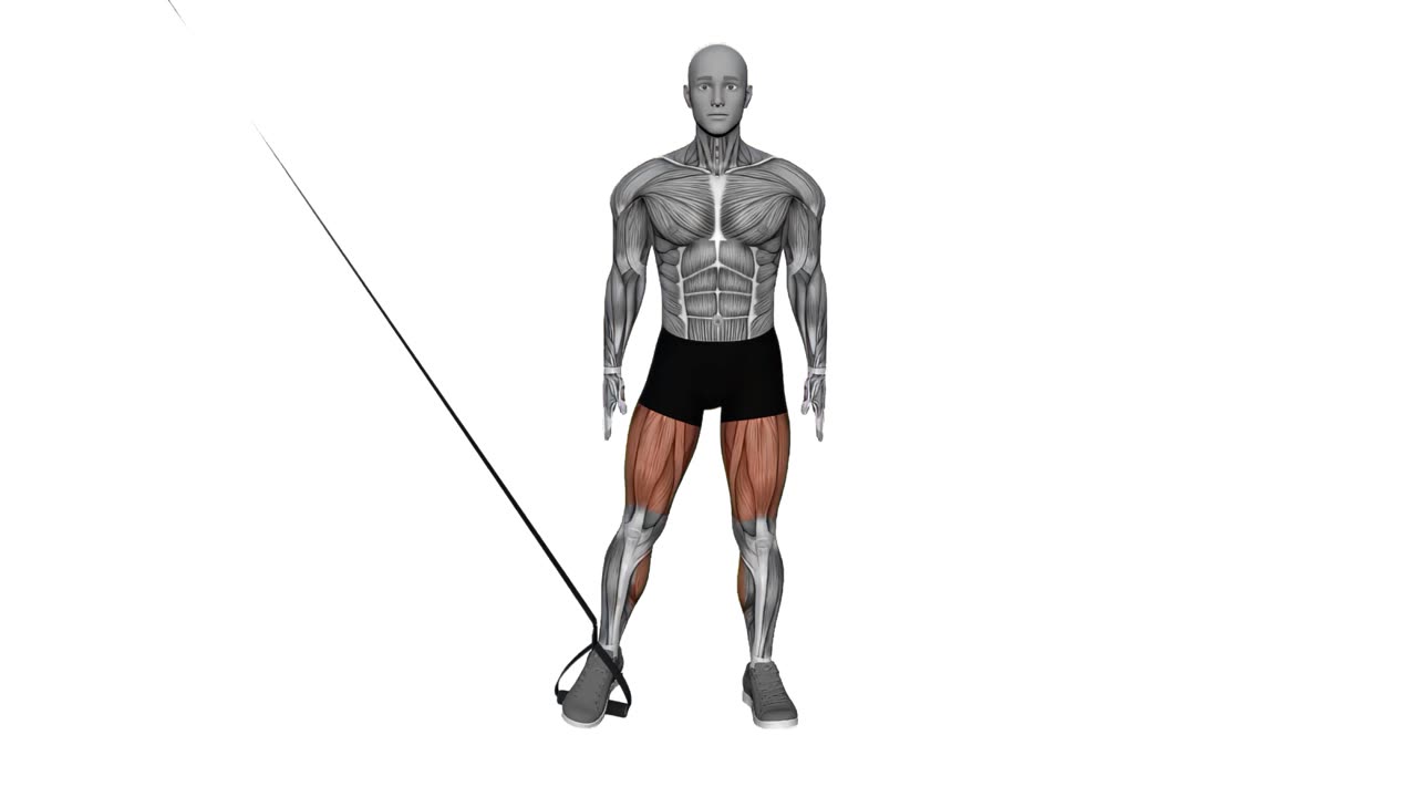 Sidoknäböj med TRX - startposition