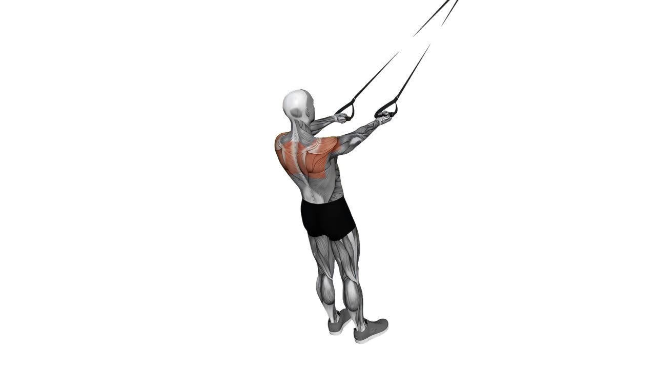 Flyes med TRX, alternerande grepp - startposition
