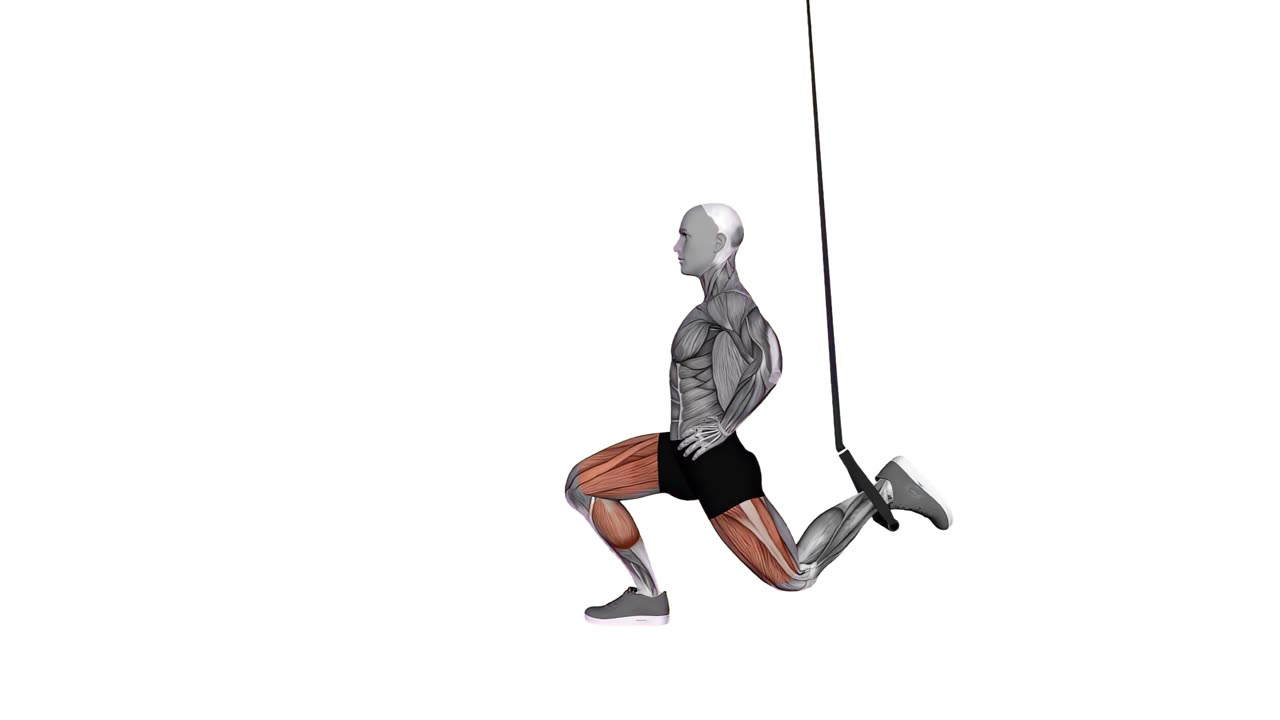 Split squat med TRX - slutposition