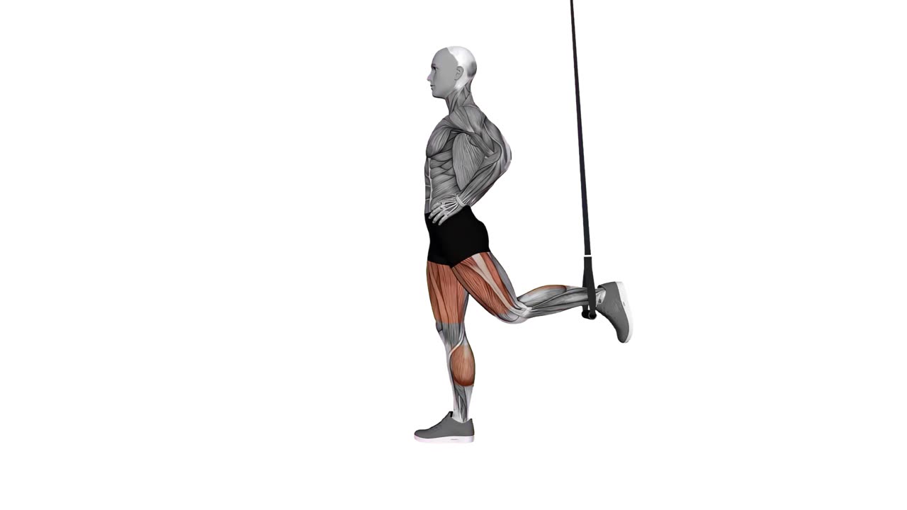 Split squat med TRX - startposition