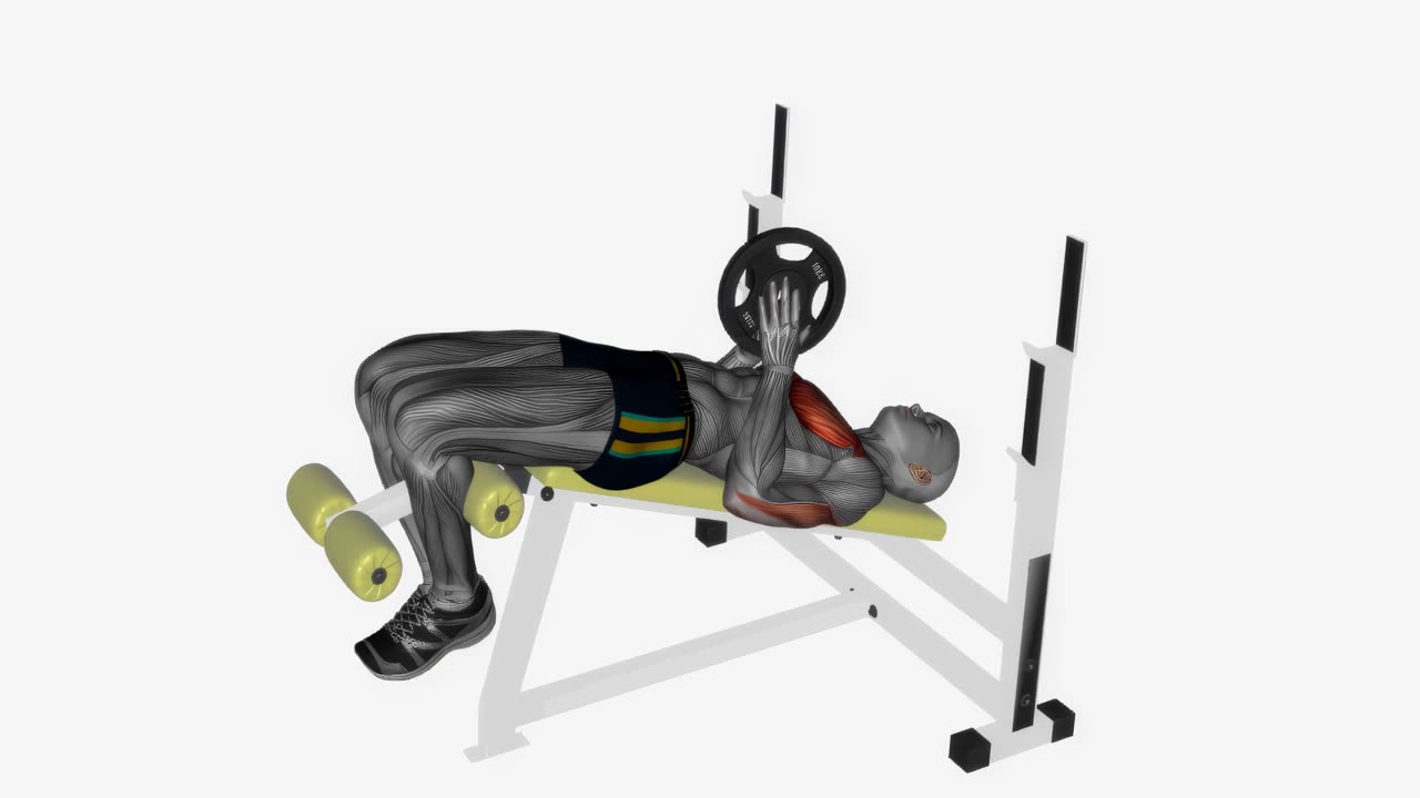 Svend press i nedåtlutande bänk - startposition