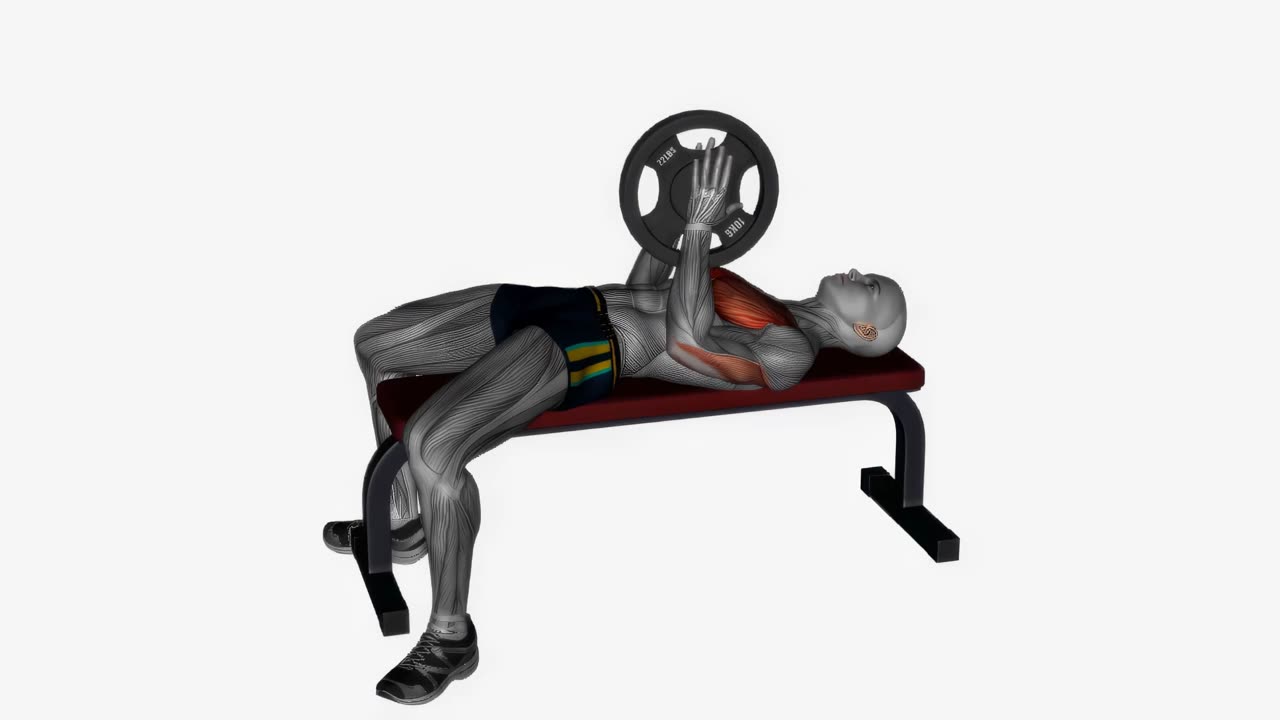 Svend press på flatt bänk - startposition
