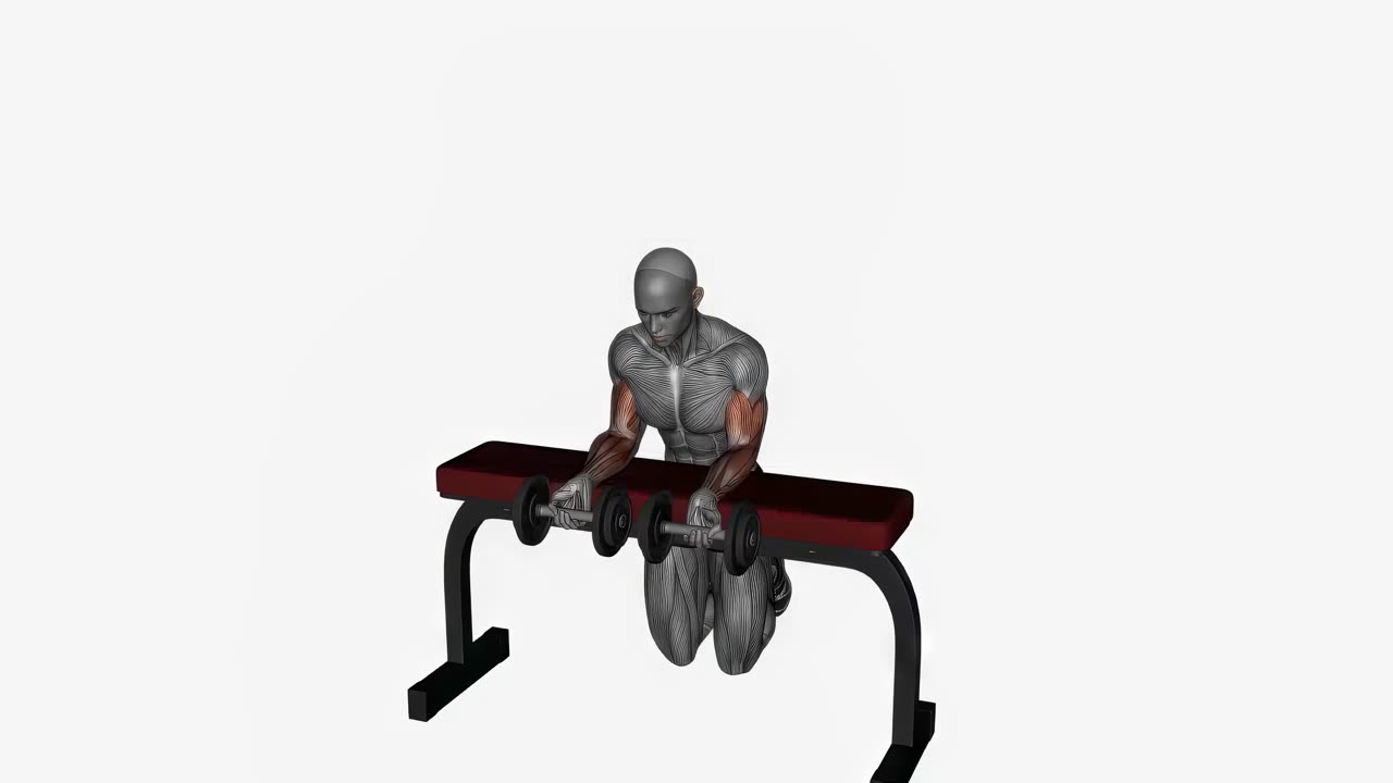 Handledsflexion med hantel - startposition