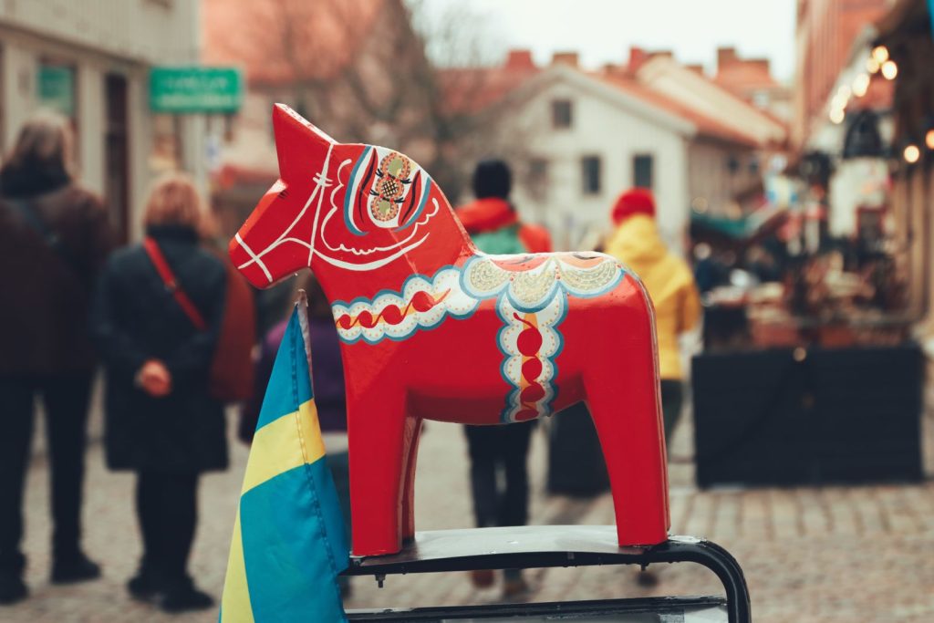 En röd dalahäst