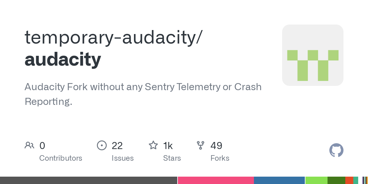 audacity-fork-without-any-sentry-telemetry-or-crash-reporting