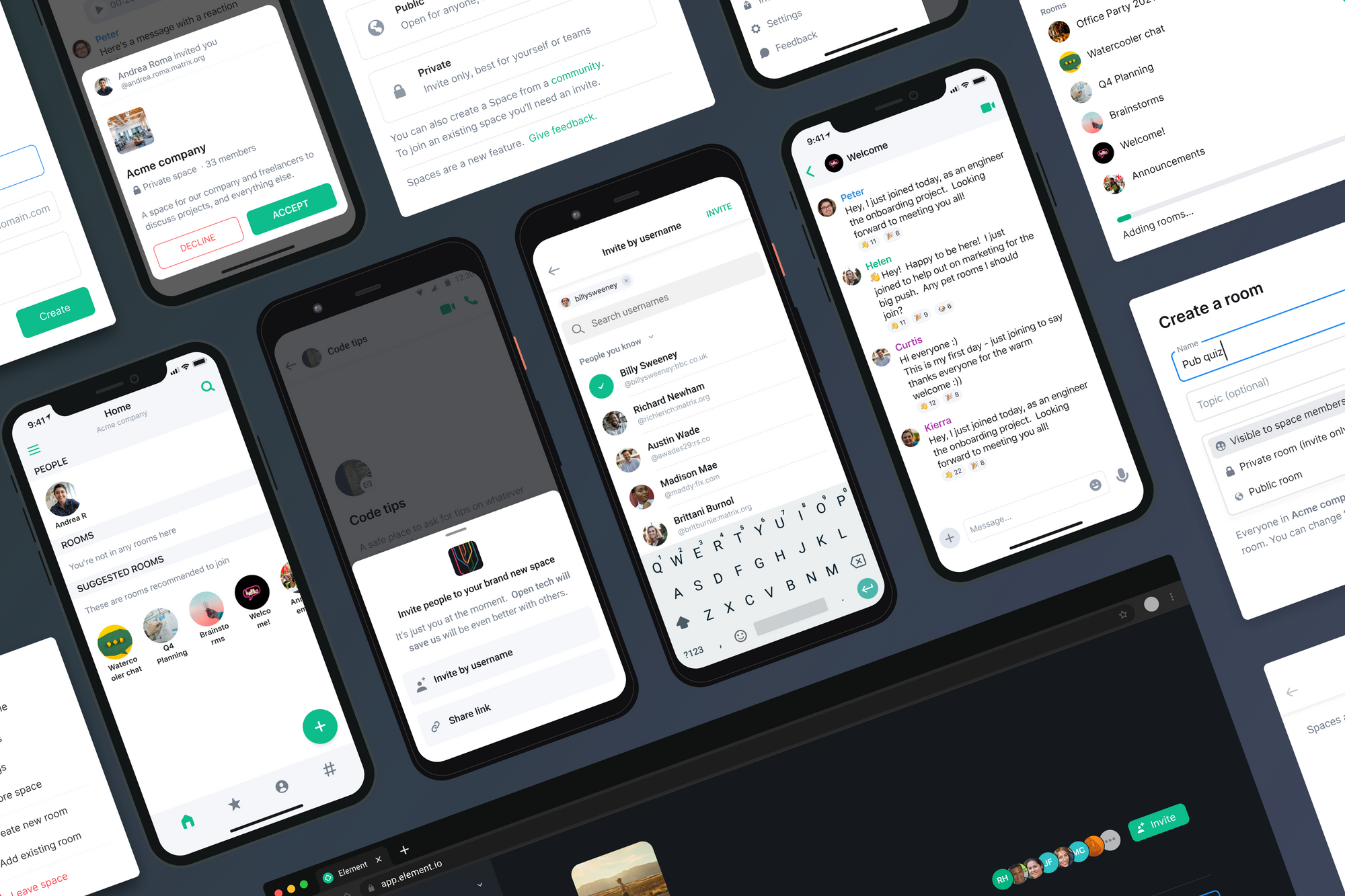matrix-client-element’s-spaces-is-out-of-beta