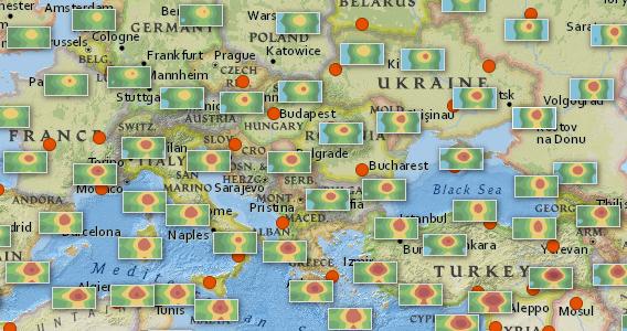 show-hn:-a-world-map-of-24×365-average-temperature-“fingerprints”