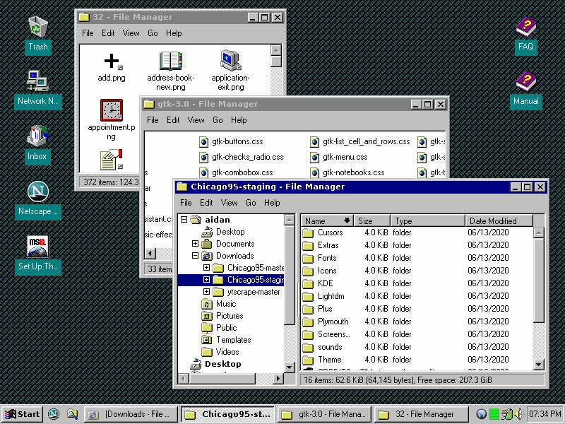 make-linux-look-like-windows-95