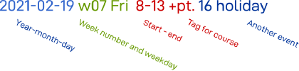 plain-text-calendar