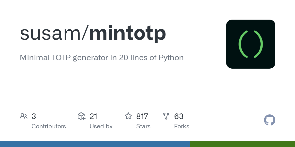 mintotp-–-minimal-totp-generator-in-20-lines-of-python