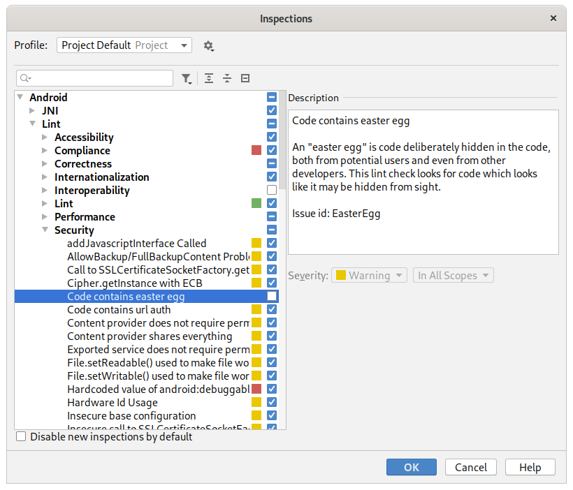 android-studio’s-“code-contains-easter-egg”-inspection-(2019)