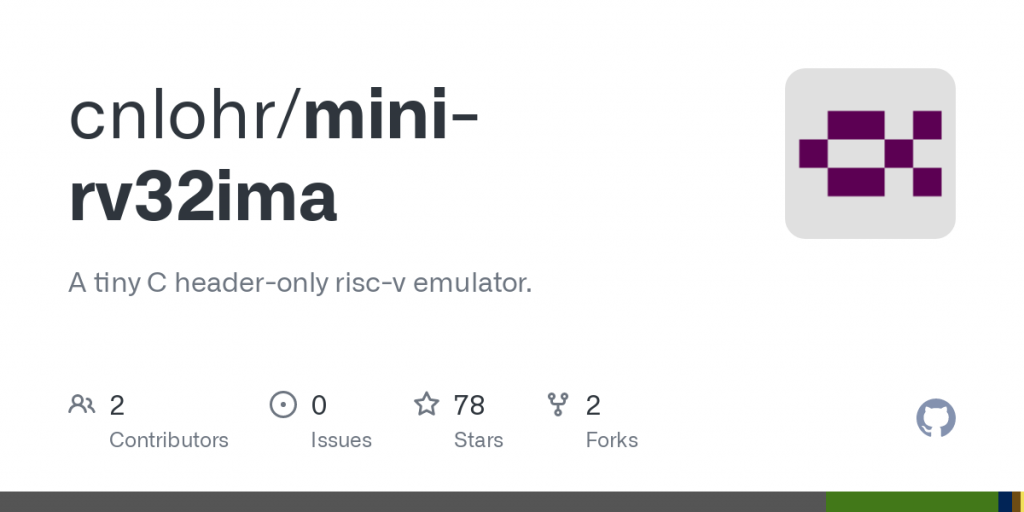a-tiny-c-header-only-risc-v-emulator