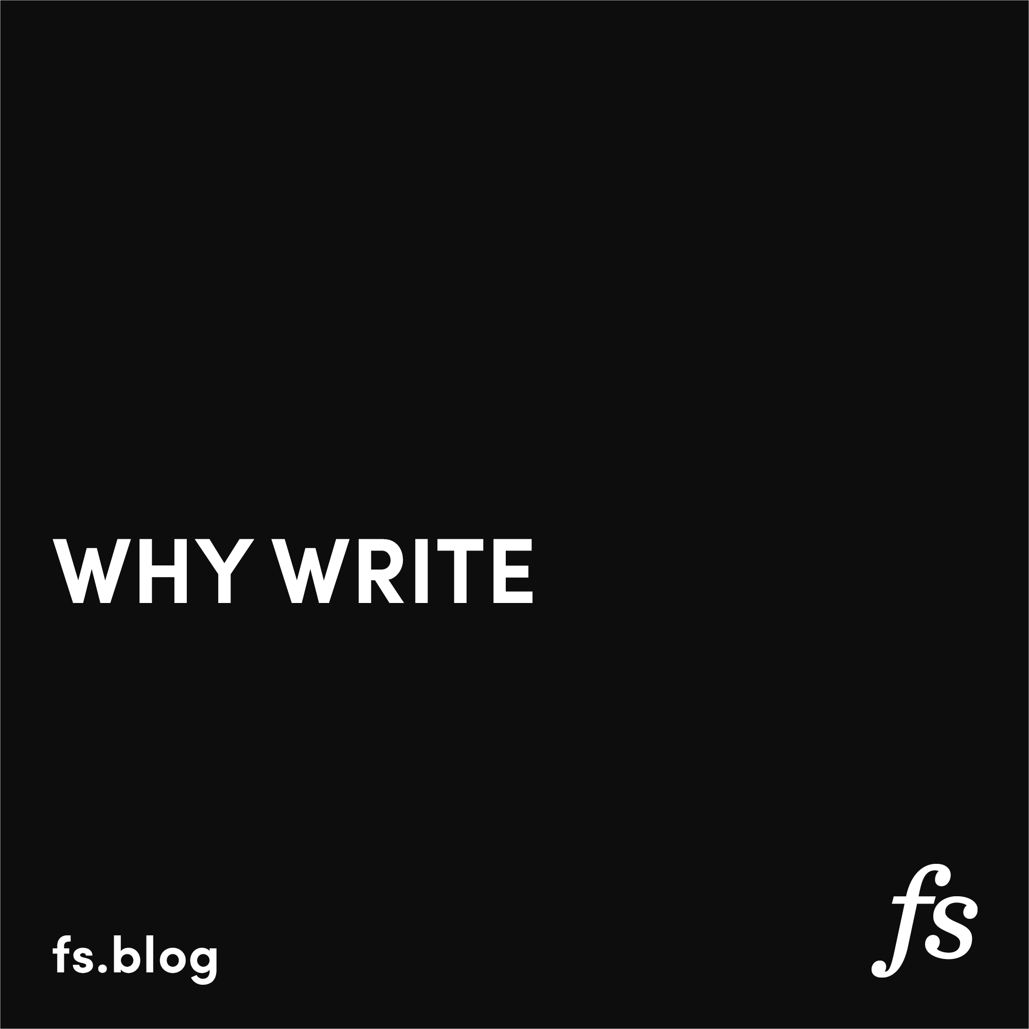 why-write?