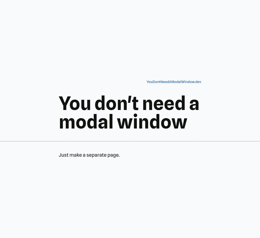 you-don’t-need-a-modal-window