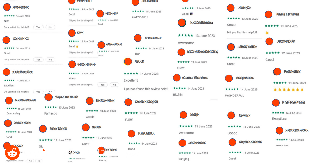 reddit-app-–-suspicious-high-number-of-recent-5-star,-one-word-reviews