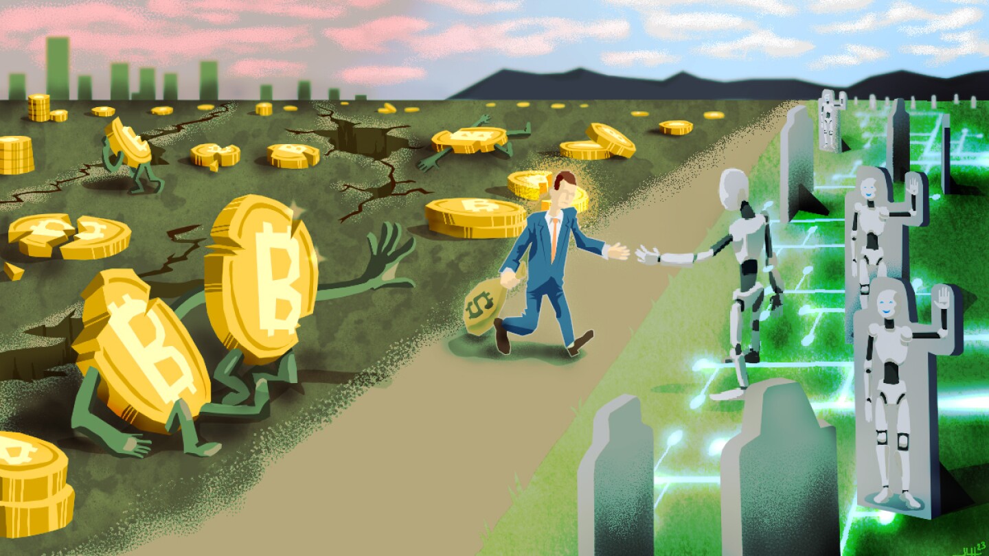 money-is-pouring-into-ai-skeptics-say-it’s-a-‘grift-shift.’