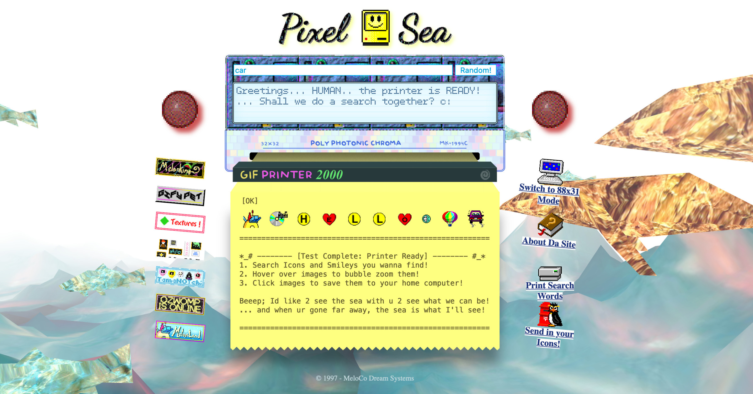 pixel-sea:-search-88×31-badges-and-32×32-icons