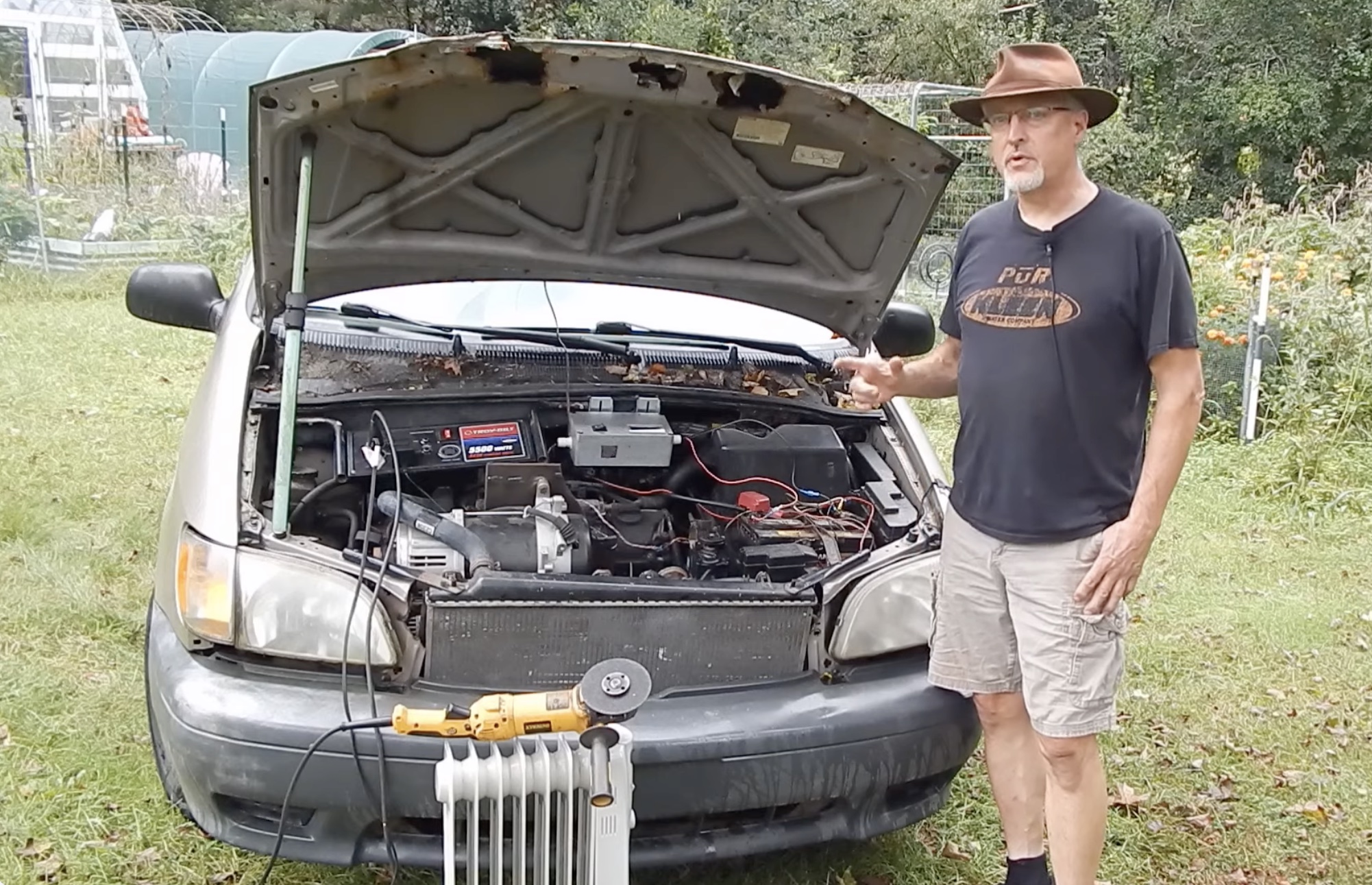 turning-an-old-car-into-a-powerful-generator