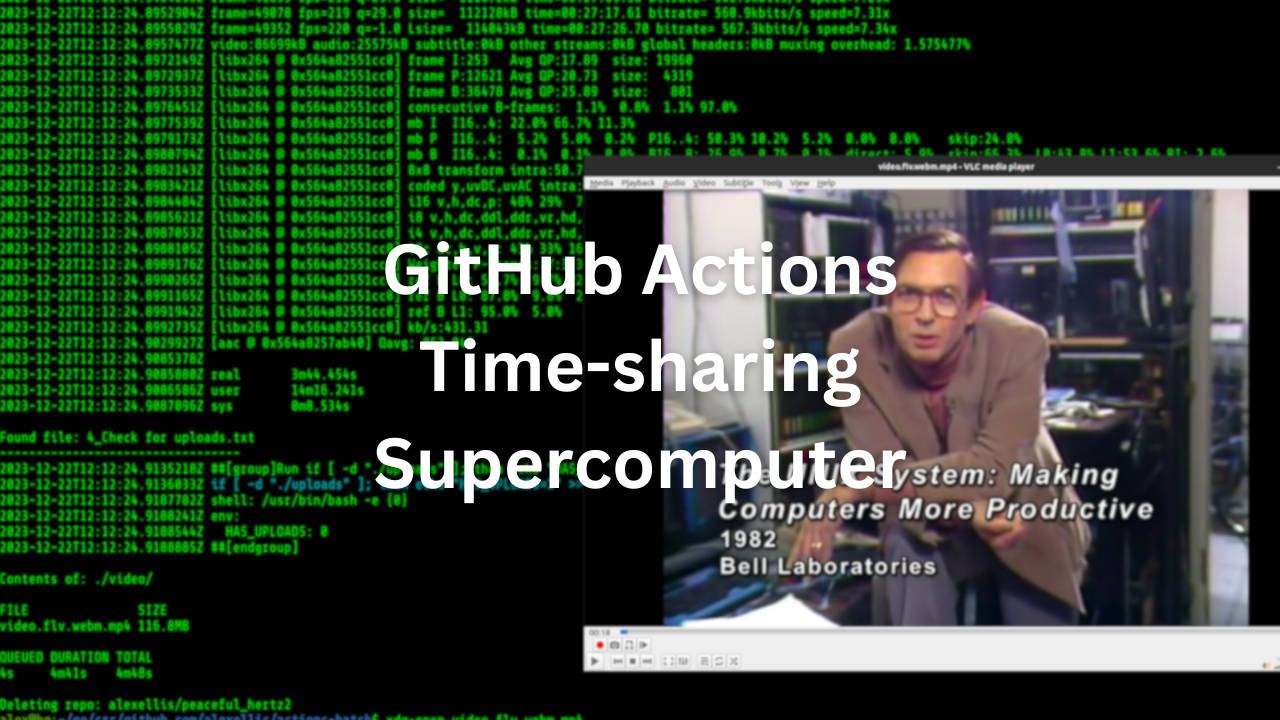 github-actions-as-a-time-sharing-supercomputer