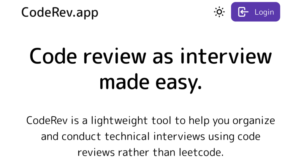 show-hn:-coderev.app-–-code-review-as-interview