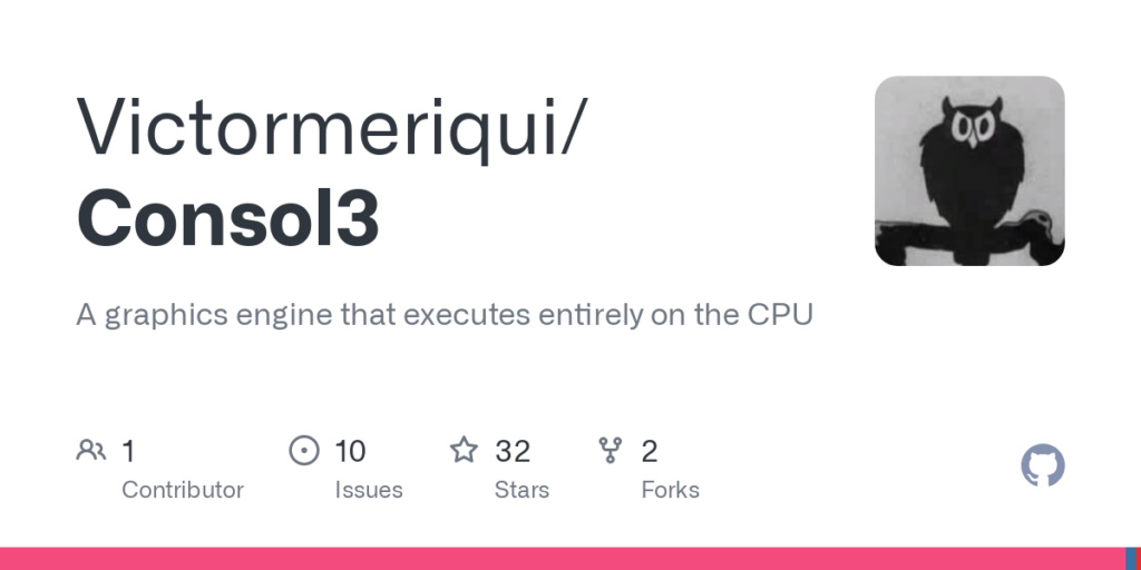 show-hn:-consol3-–-a-3d-engine-for-the-terminal-that-executes-on-the-cpu