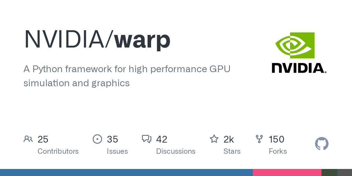 nvidia-warp:-a-python-framework-for-high-performance-gpu-simulation-and-graphics