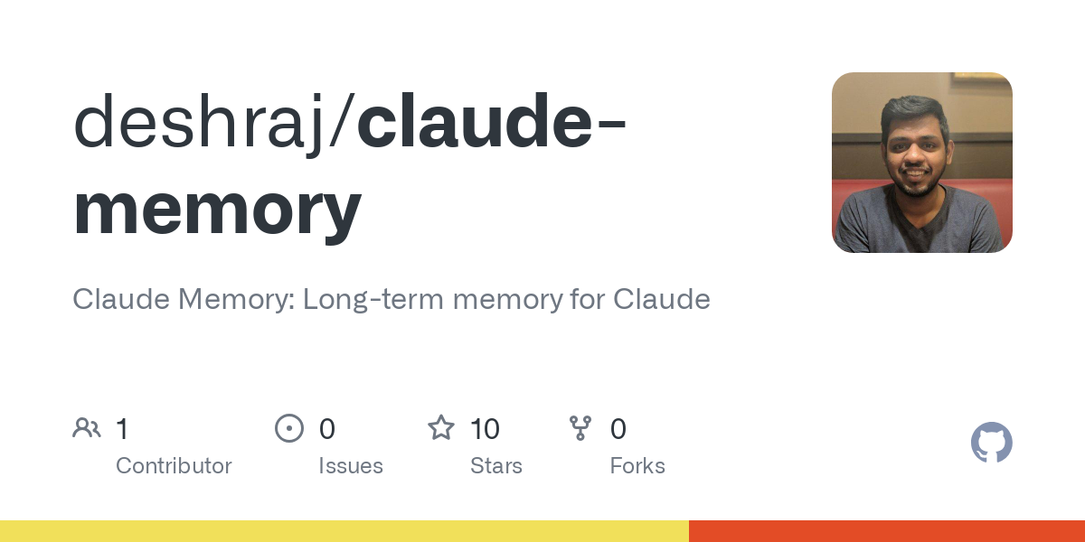 show-hn:-claude-memory-–-long-term-memory-for-claude